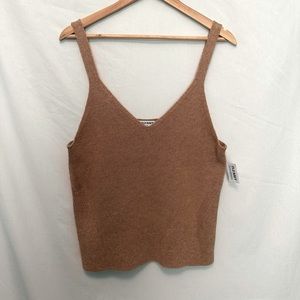 5/$20 SALE🎉 NEW Old Navy 2X light brown sweater tank top